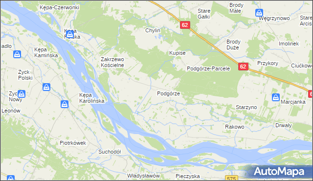 mapa Podgórze gmina Mała Wieś, Podgórze gmina Mała Wieś na mapie Targeo