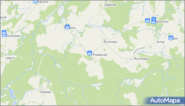 mapa Podwilcze, Podwilcze na mapie Targeo