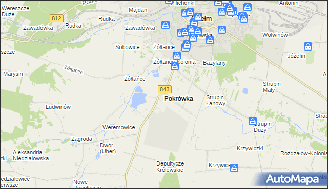 mapa Pokrówka, Pokrówka na mapie Targeo