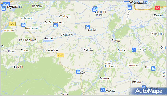 mapa Politów, Politów na mapie Targeo