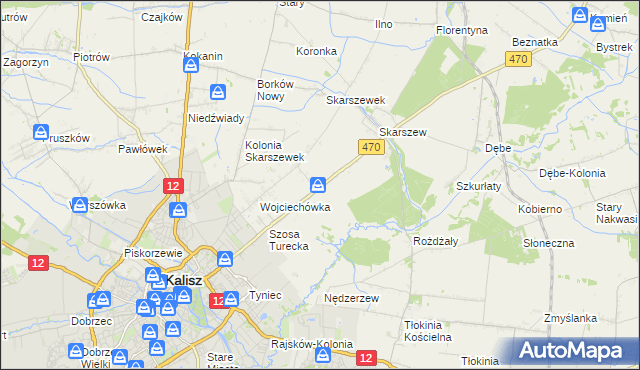 mapa Pólko gmina Żelazków, Pólko gmina Żelazków na mapie Targeo