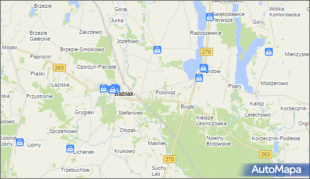 mapa Polonisz, Polonisz na mapie Targeo