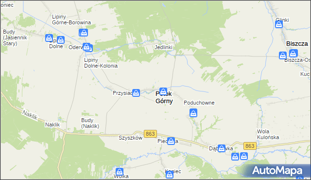 mapa Potok Górny, Potok Górny na mapie Targeo