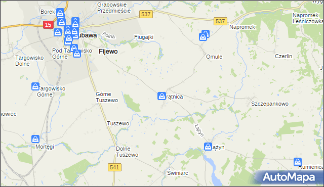 mapa Prątnica, Prątnica na mapie Targeo