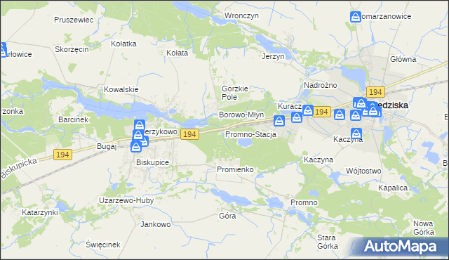 mapa Promno-Stacja, Promno-Stacja na mapie Targeo