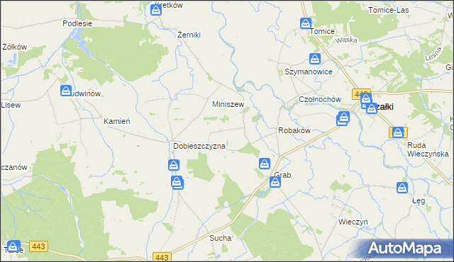 mapa Prusinów, Prusinów na mapie Targeo