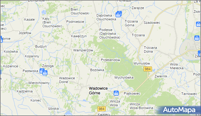 mapa Przebendów, Przebendów na mapie Targeo