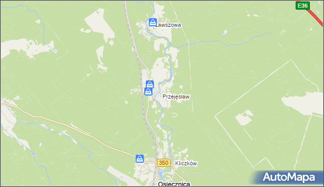 mapa Przejęsław, Przejęsław na mapie Targeo