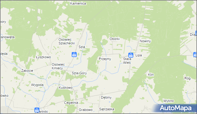 mapa Przejmy, Przejmy na mapie Targeo