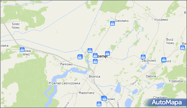 mapa Przemęt, Przemęt na mapie Targeo