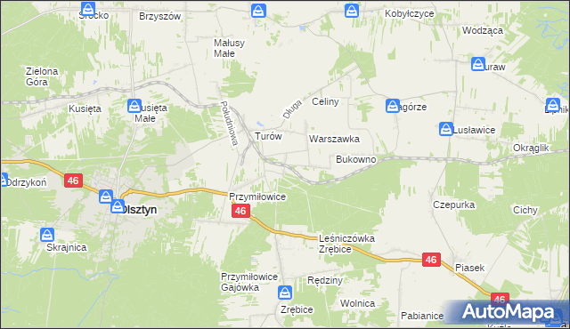 mapa Przymiłowice-Podgrabie, Przymiłowice-Podgrabie na mapie Targeo