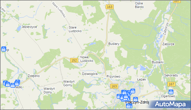 mapa Przyrówko, Przyrówko na mapie Targeo