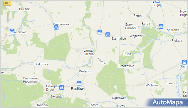mapa Psurów, Psurów na mapie Targeo