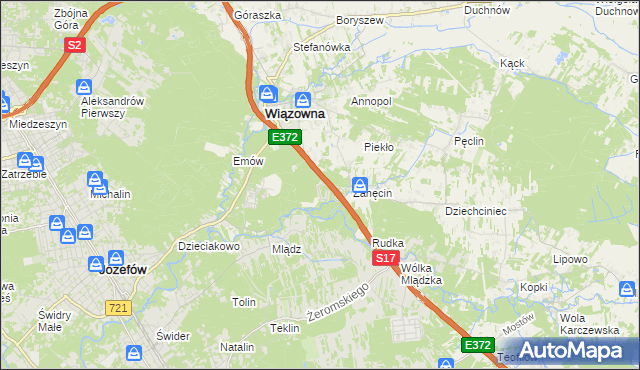 mapa Radiówek, Radiówek na mapie Targeo