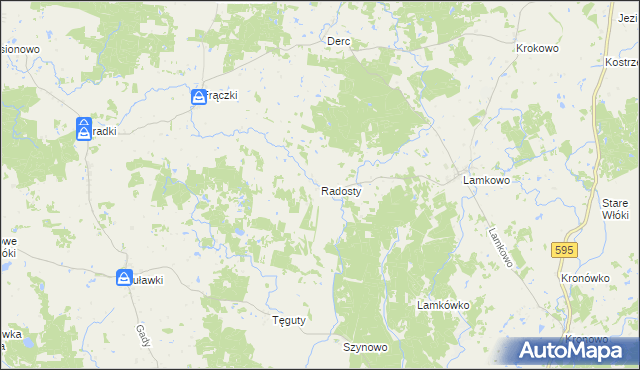 mapa Radosty, Radosty na mapie Targeo