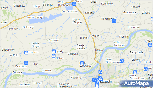 mapa Rataje Karskie, Rataje Karskie na mapie Targeo