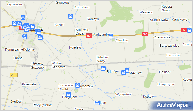 mapa Rdutów Nowy, Rdutów Nowy na mapie Targeo