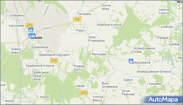 mapa Remiszew, Remiszew na mapie Targeo