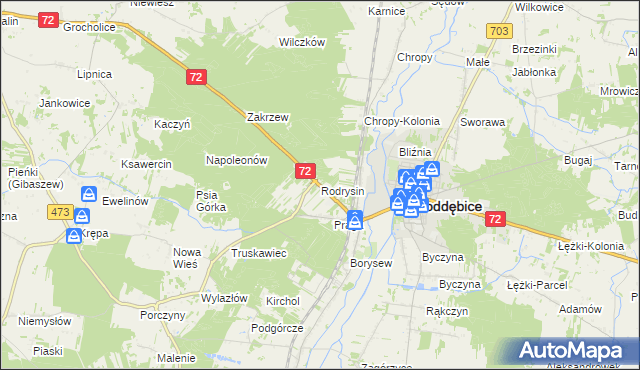 mapa Rodrysin, Rodrysin na mapie Targeo