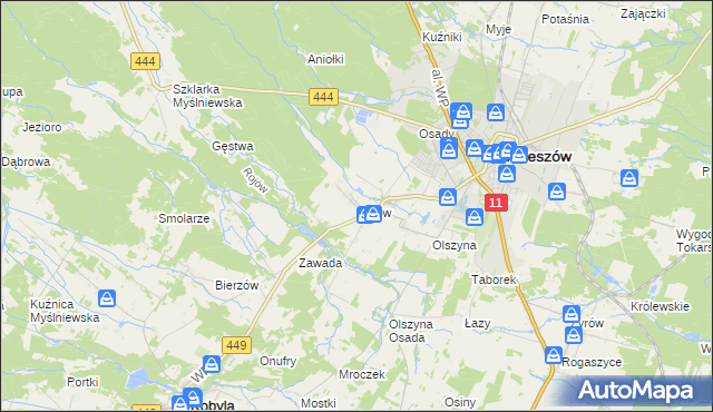 mapa Rojów, Rojów na mapie Targeo