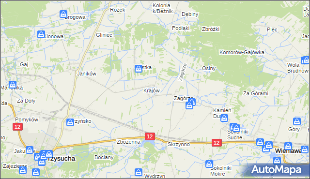 mapa Romualdów gmina Wieniawa, Romualdów gmina Wieniawa na mapie Targeo