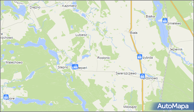 mapa Rosłonki, Rosłonki na mapie Targeo
