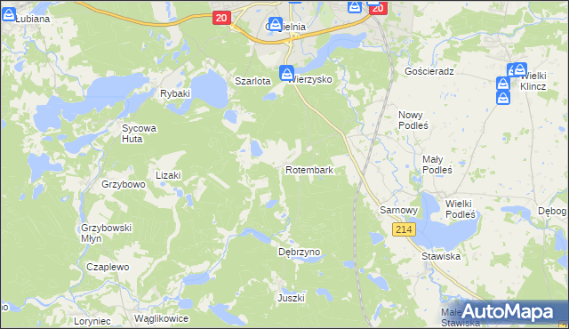 mapa Rotembark, Rotembark na mapie Targeo