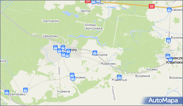 mapa Równopole, Równopole na mapie Targeo