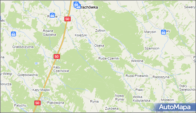 mapa Ruda-Czernik, Ruda-Czernik na mapie Targeo