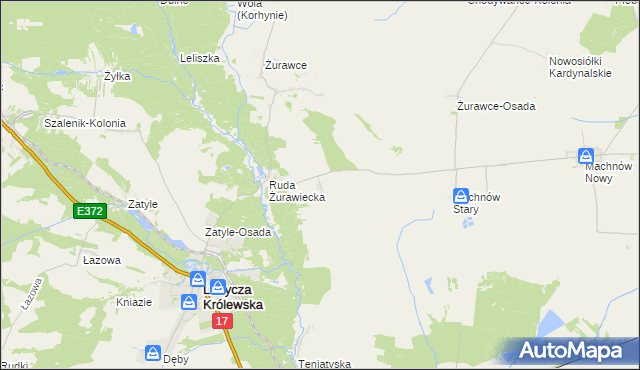 mapa Ruda Żurawiecka-Osada, Ruda Żurawiecka-Osada na mapie Targeo