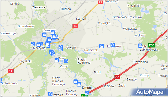 mapa Rudniczek, Rudniczek na mapie Targeo