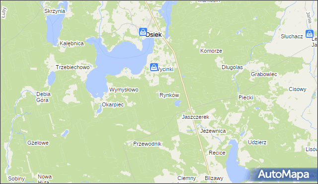 mapa Rynków, Rynków na mapie Targeo