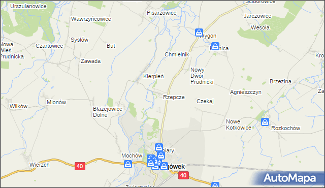 mapa Rzepcze, Rzepcze na mapie Targeo
