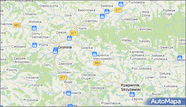 mapa Rzepiennik Marciszewski, Rzepiennik Marciszewski na mapie Targeo