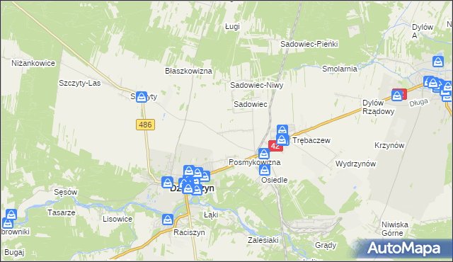 mapa Sadowiec-Wrzosy, Sadowiec-Wrzosy na mapie Targeo
