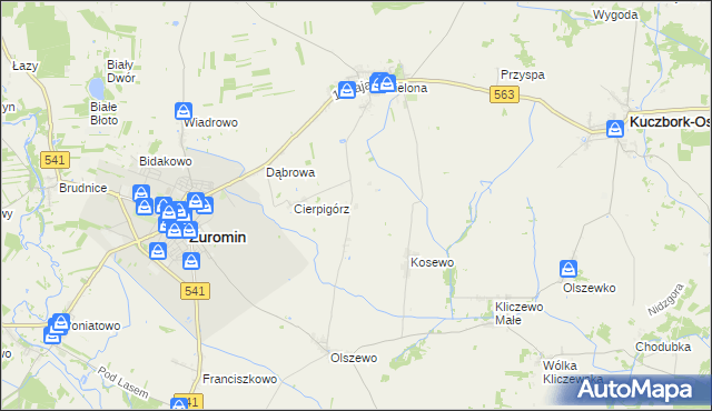 mapa Sadowo gmina Żuromin, Sadowo gmina Żuromin na mapie Targeo