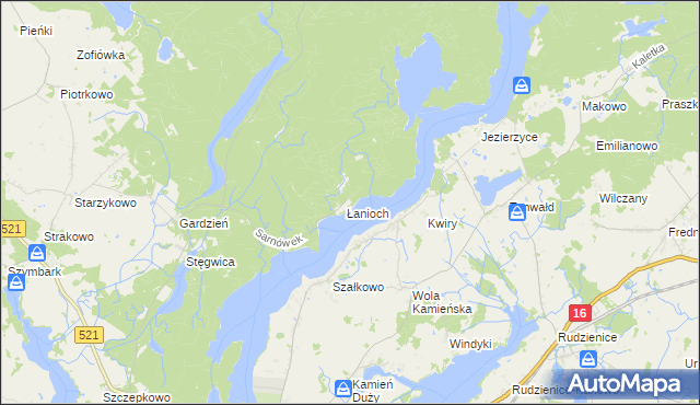 mapa Sarnówek gmina Iława, Sarnówek gmina Iława na mapie Targeo