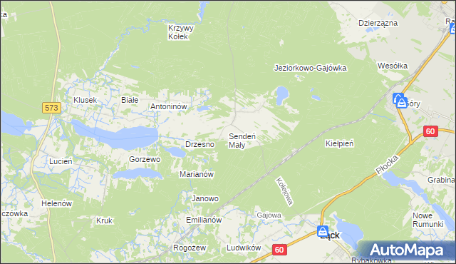 mapa Sendeń Mały, Sendeń Mały na mapie Targeo