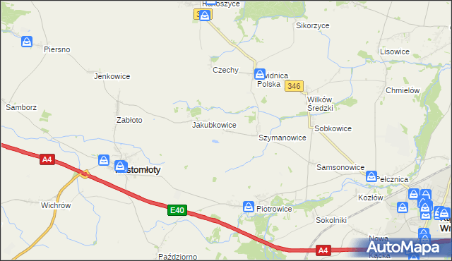 mapa Siemidrożyce, Siemidrożyce na mapie Targeo