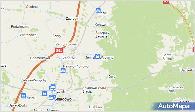 mapa Sierzputy-Marki, Sierzputy-Marki na mapie Targeo