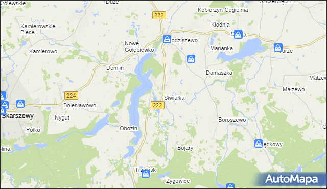 mapa Siwiałka, Siwiałka na mapie Targeo