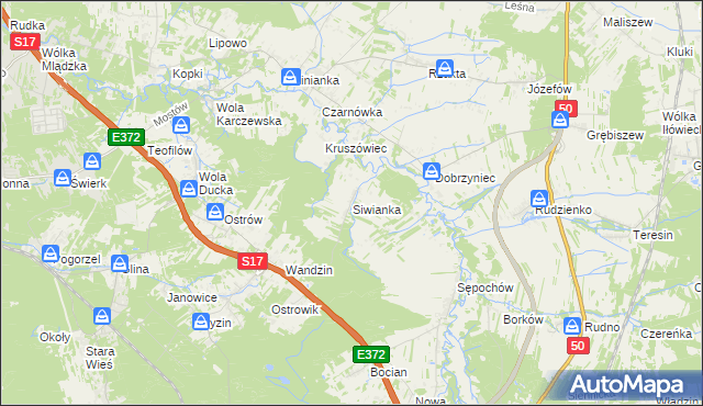 mapa Siwianka, Siwianka na mapie Targeo