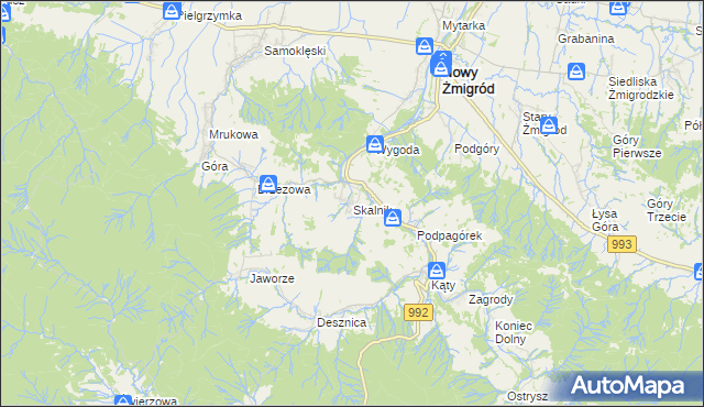 mapa Skalnik, Skalnik na mapie Targeo