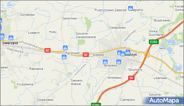 mapa Skałowo, Skałowo na mapie Targeo