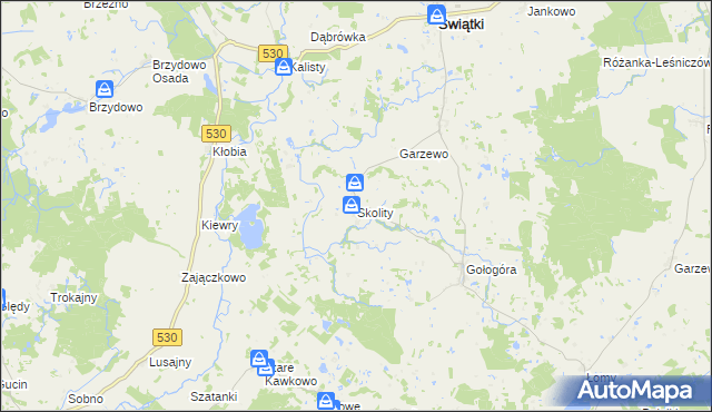 mapa Skolity, Skolity na mapie Targeo