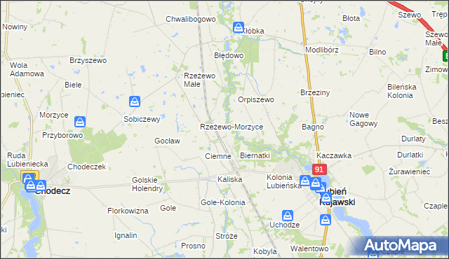 mapa Sławęckie Góry, Sławęckie Góry na mapie Targeo