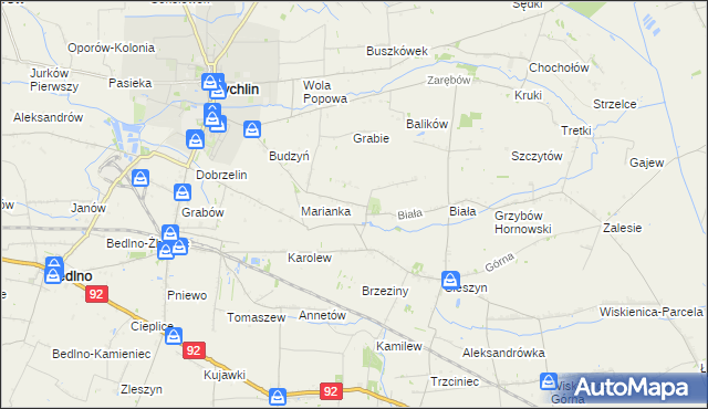 mapa Śleszynek, Śleszynek na mapie Targeo