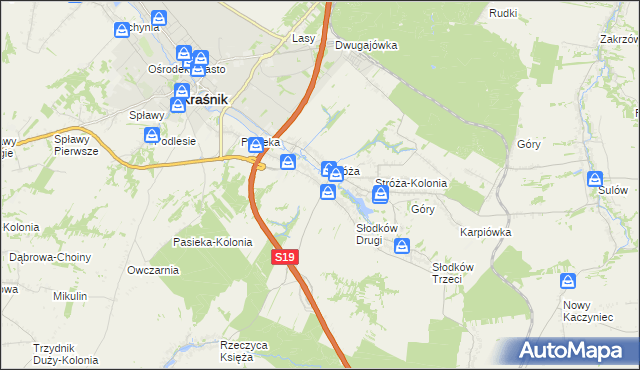 mapa Słodków Pierwszy, Słodków Pierwszy na mapie Targeo