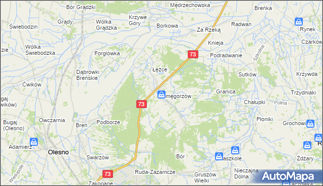 mapa Smęgorzów, Smęgorzów na mapie Targeo