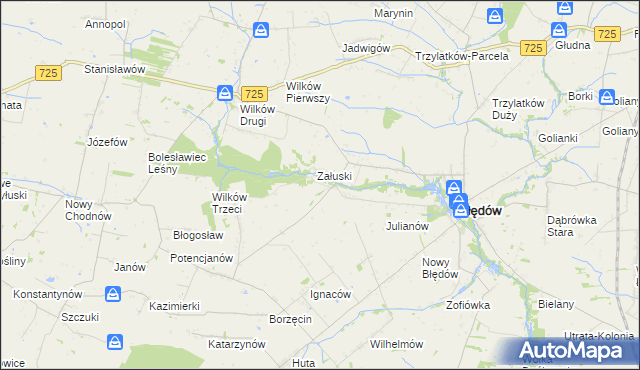 mapa Śmiechówek, Śmiechówek na mapie Targeo